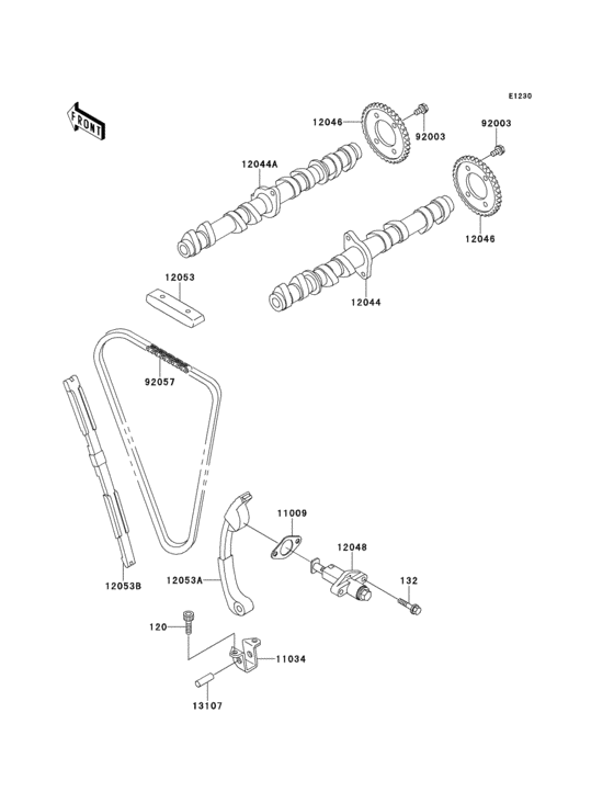 ZX600 Распредвал