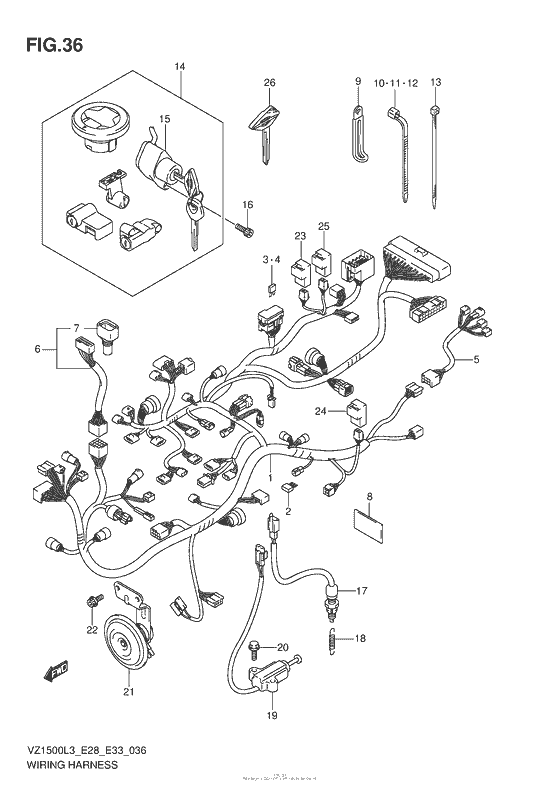 Wiring Harness (Vz1500L3 E28)