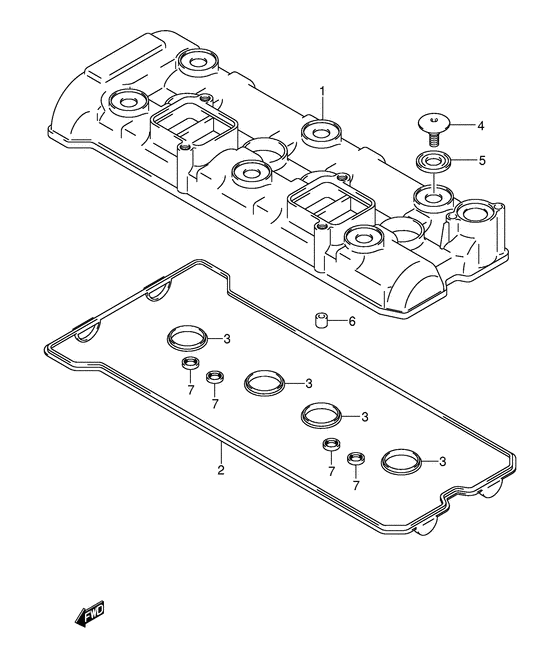 GSX-R1000 Крышка головки цилиндров