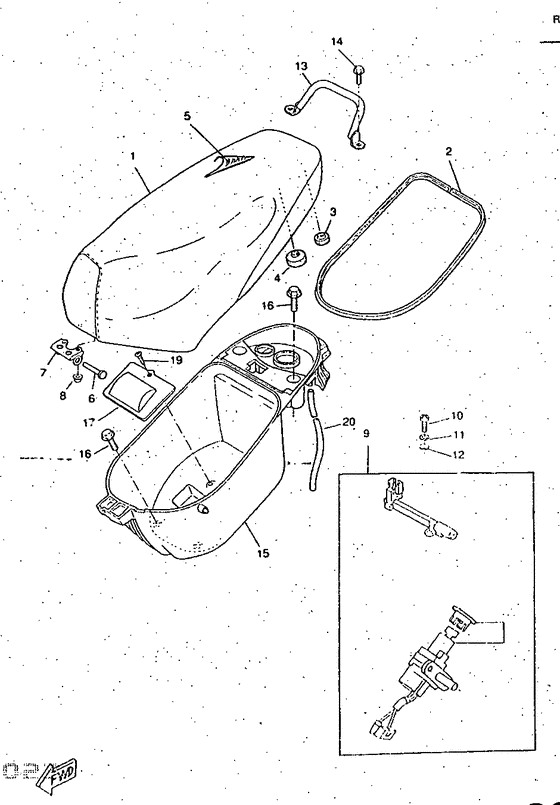 CW50RS Сидение