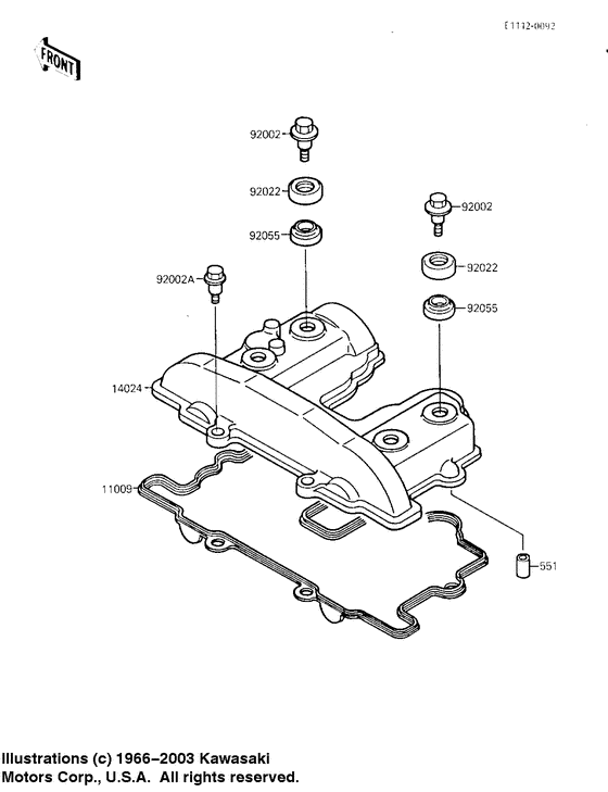 KL250 Крышка головки цилиндров