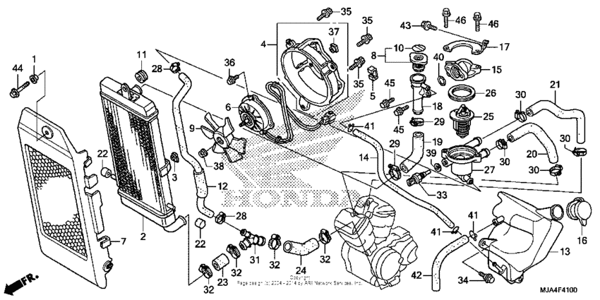 VT750C2B Radiator (1)