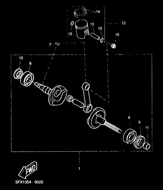 Ciguenal piston