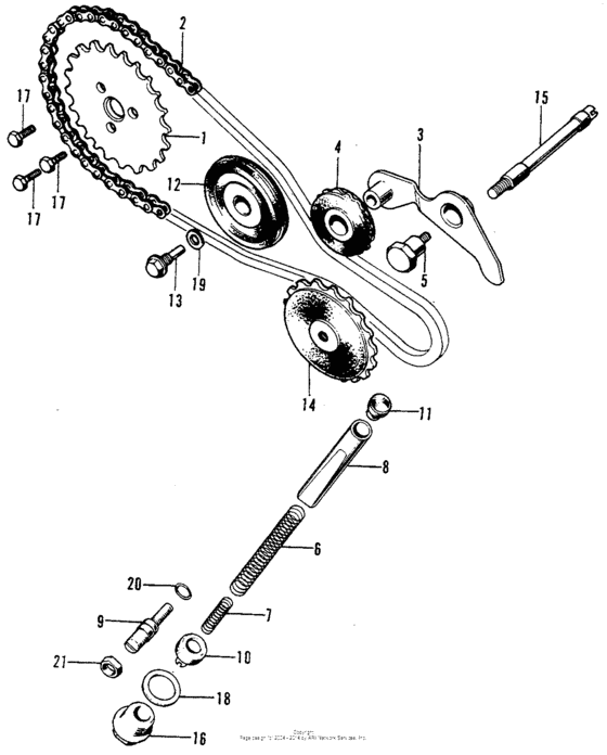 Cam chain + tensioner