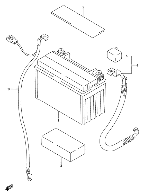 GSX600 Аккумулятор