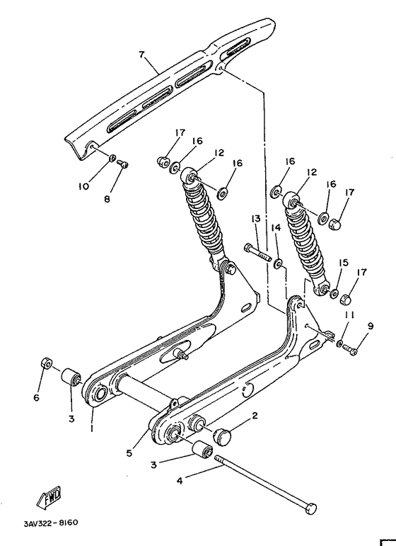 Rear arm. suspension