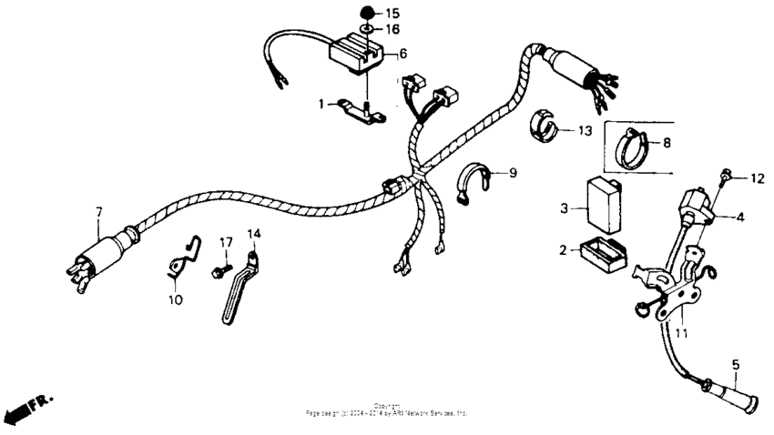 Wire harness 85-87