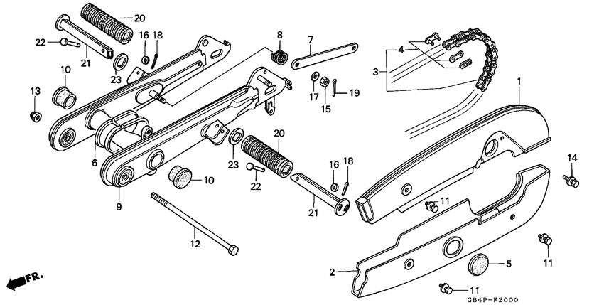 Swingarm/chain case