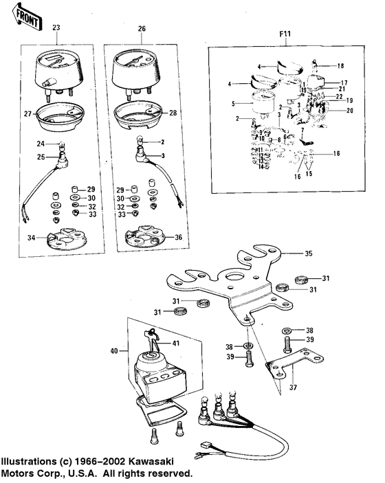 Meters/ignition switch