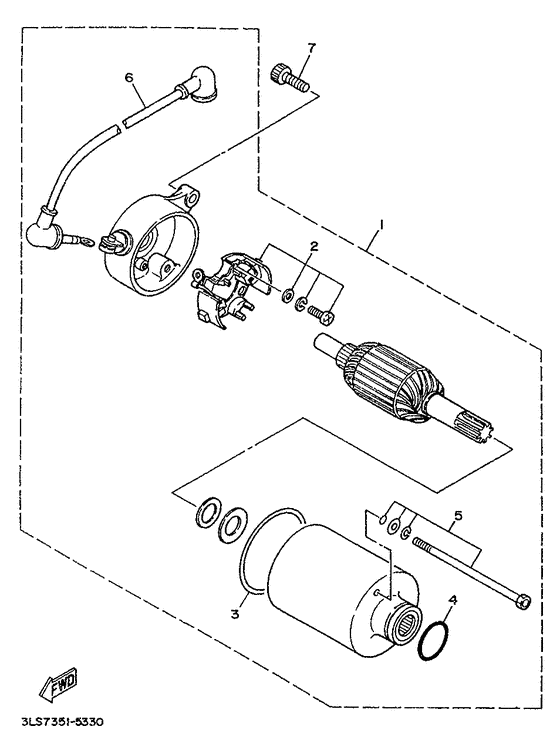 XV250S Стартер