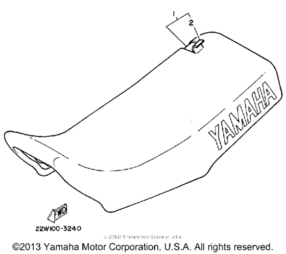 YZ80U Сиденье