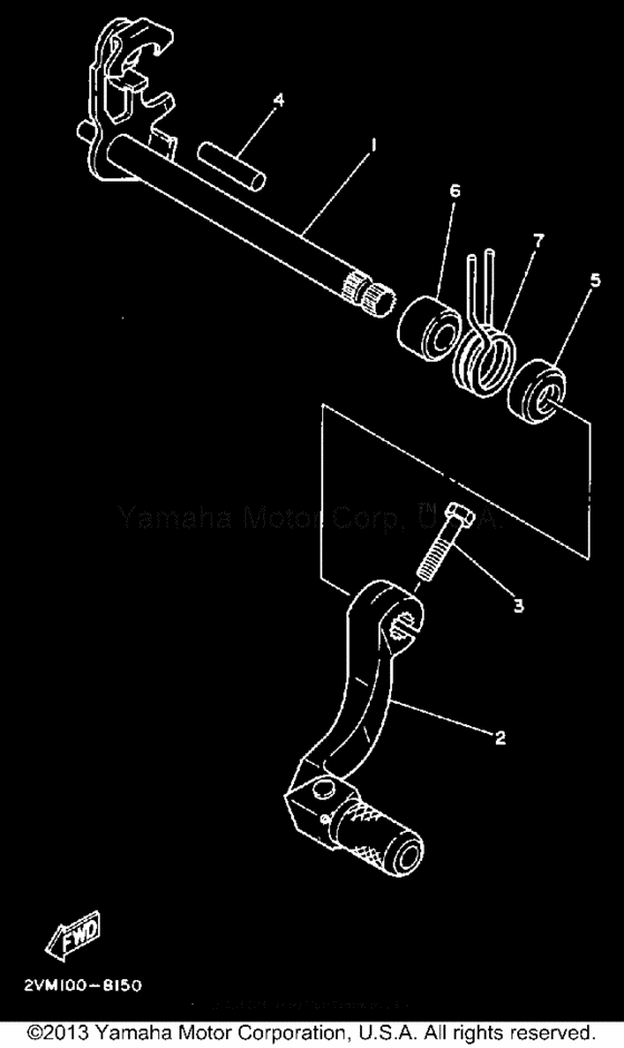  Вал переключения