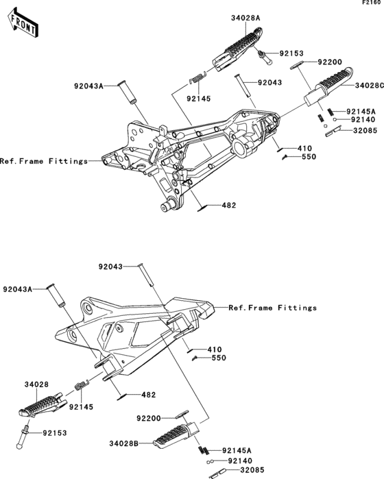ZR800 Подножки