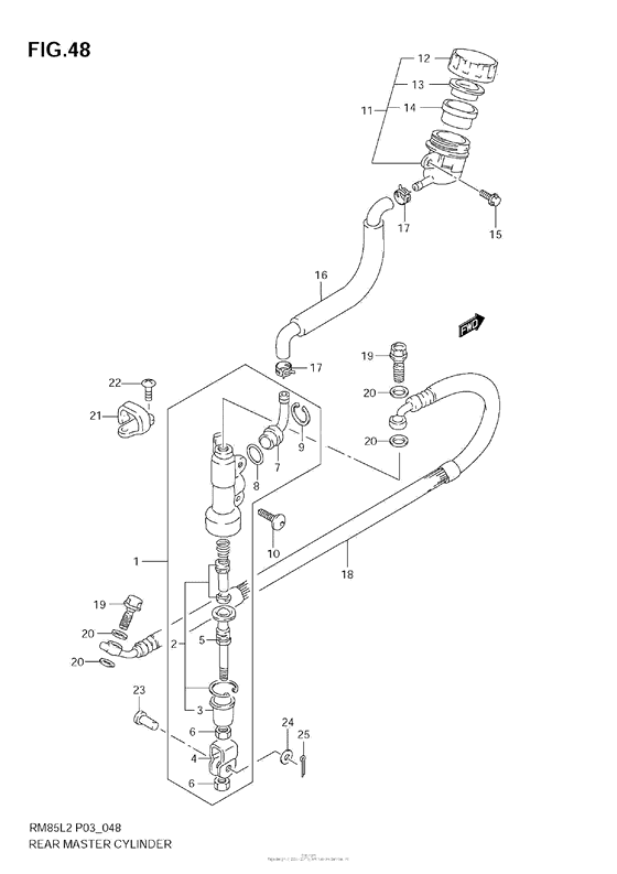 Rear Master Cylinder (Rm85L)