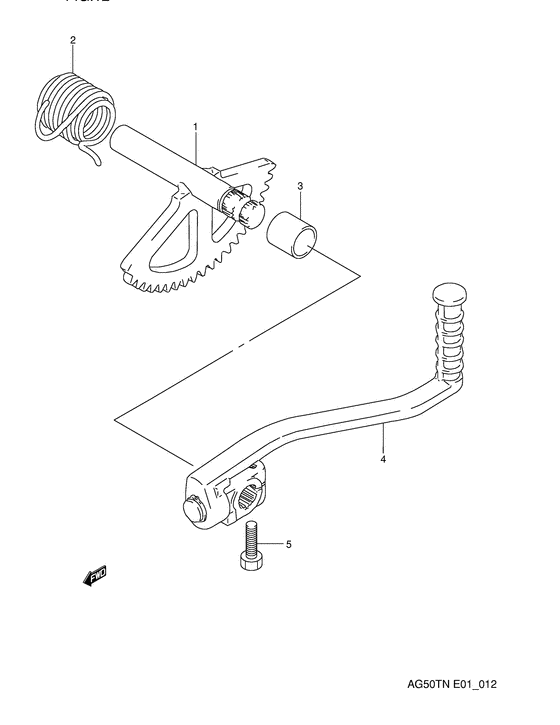 AG50 Ножной стартер