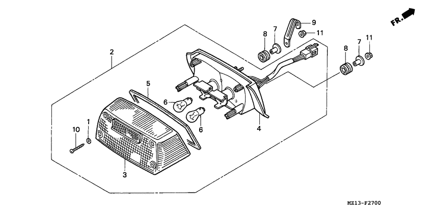 Taillight unit ass`y