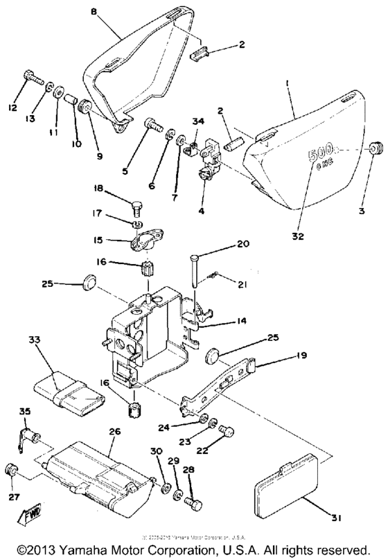 Side cover - battery box