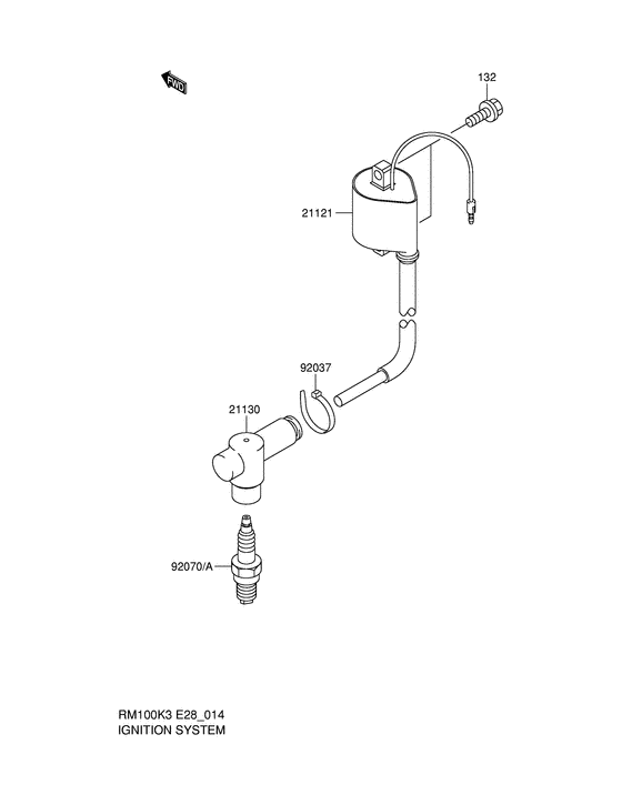 RM100 Система зажигания