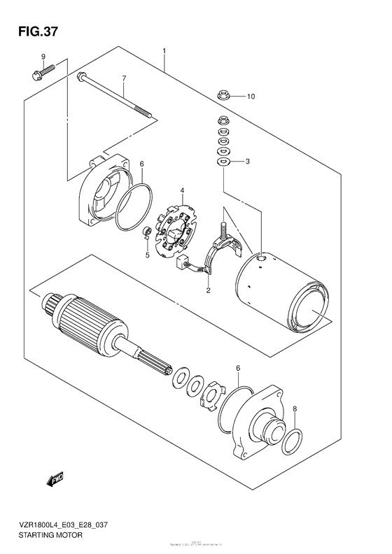 VZR1800Z Стартер