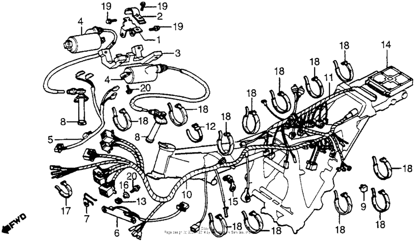 Wire harness + ignition coil