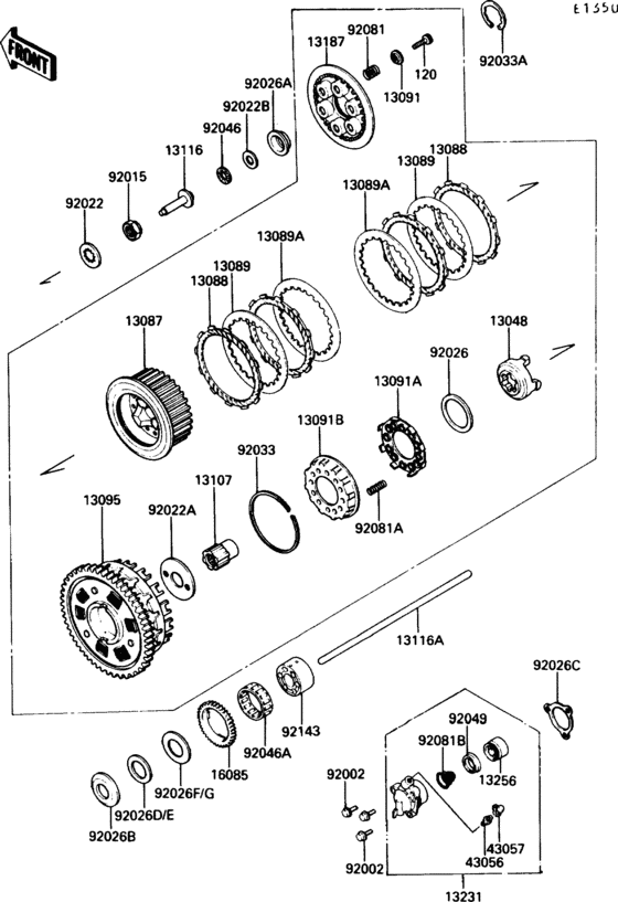 Clutch(1/2)(zg1200-b1/b2/b3/b4)