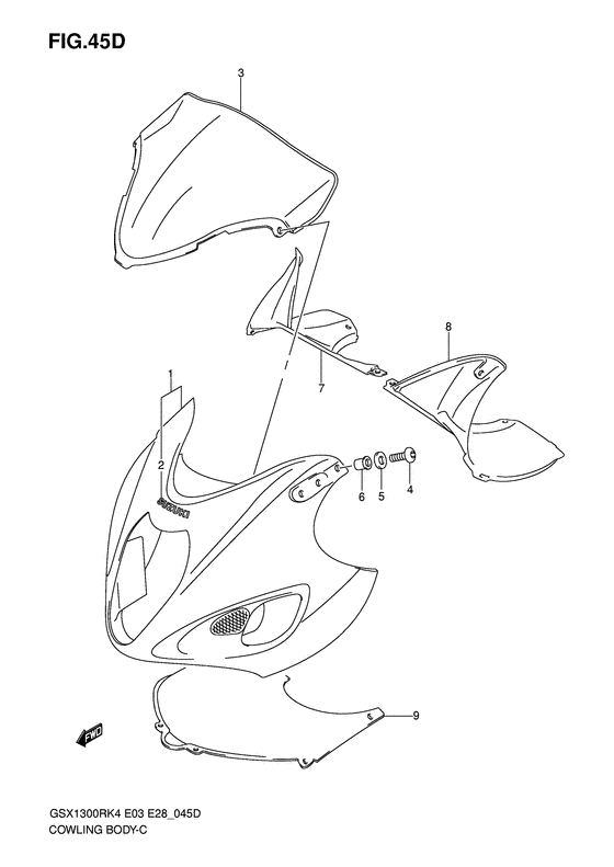 Cowling body