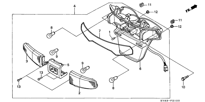 Taillight unit ass`y