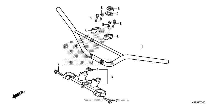 Handlebar + top bridge