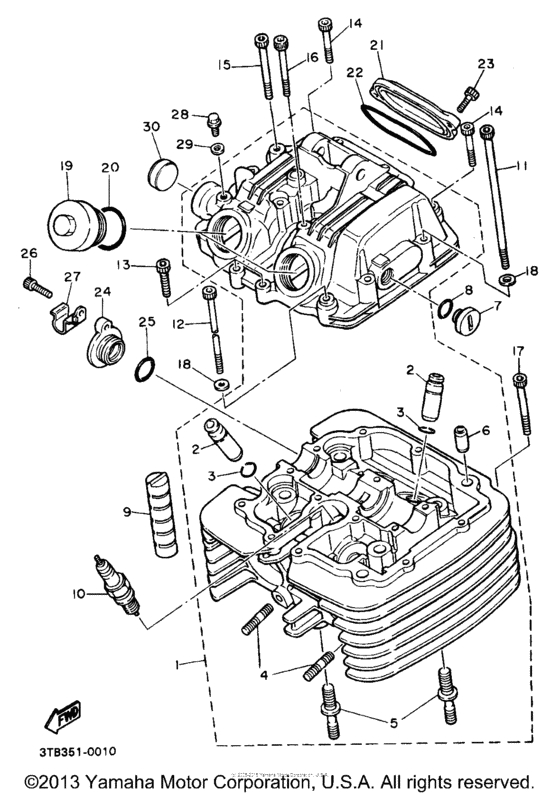 XT600EB Головка цилиндров