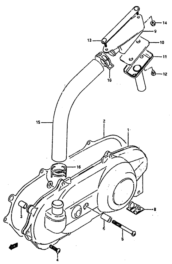 Crankcase lh cover