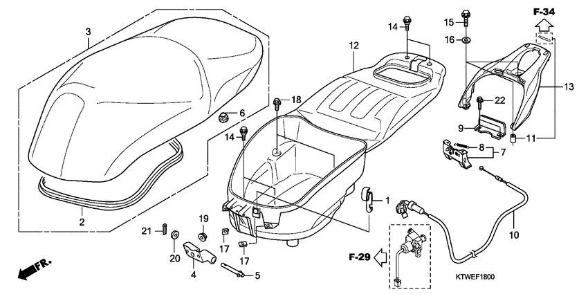 Seat/luggage box