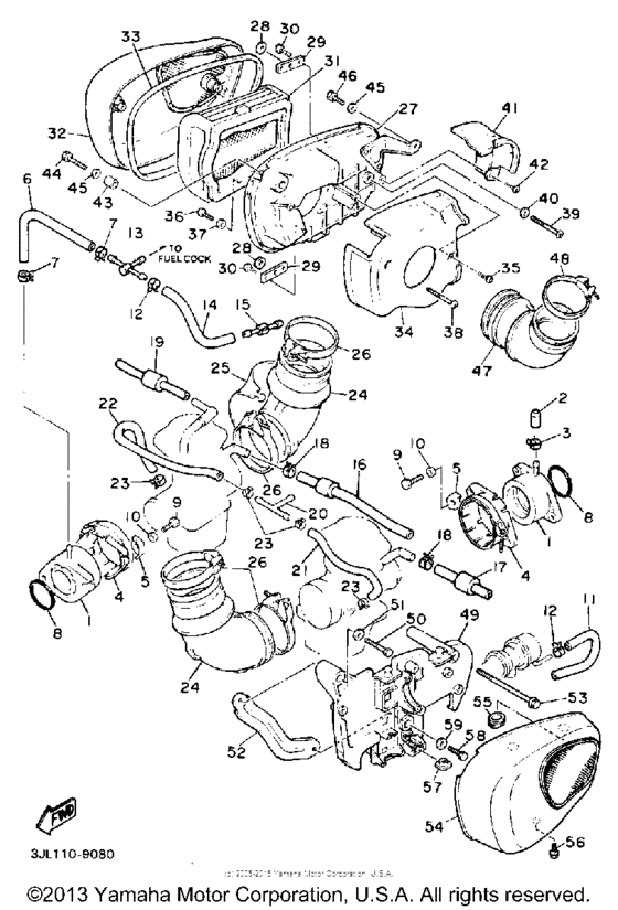 XV750W Воздушный фильтр