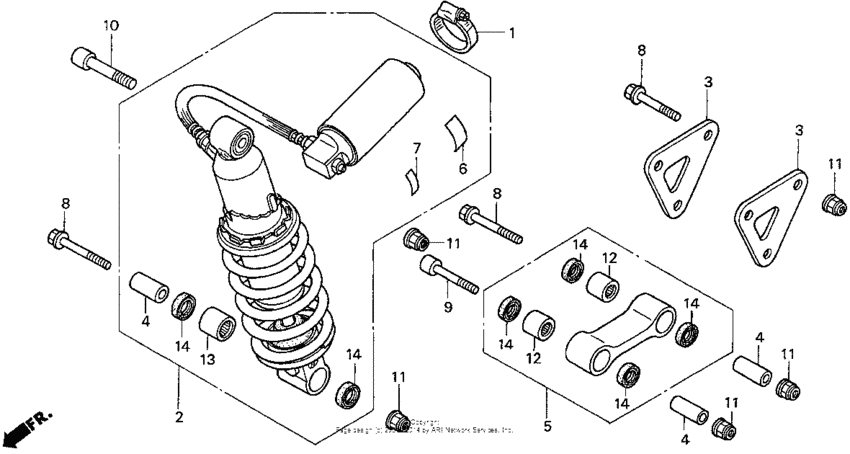 CBR900RR Задние амортизаторы