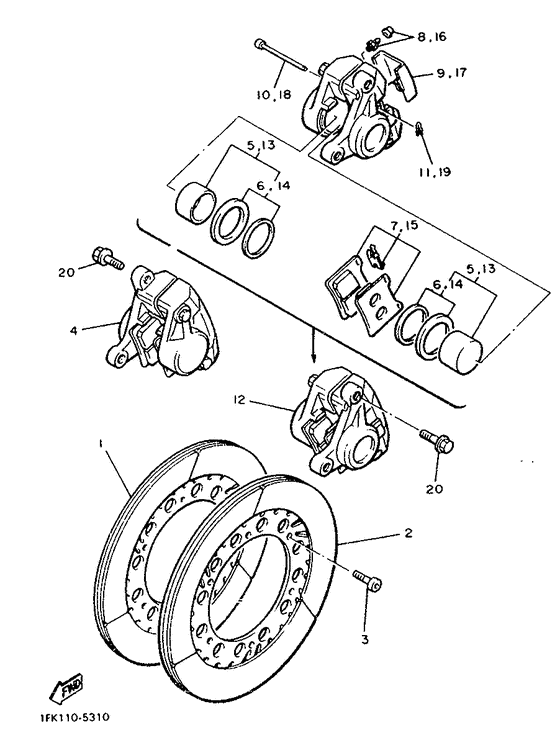 Front brake. caliper