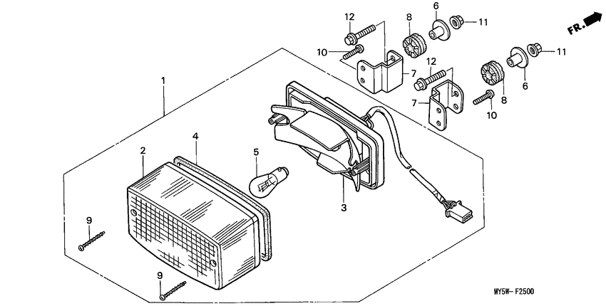 Taillight unit ass`y