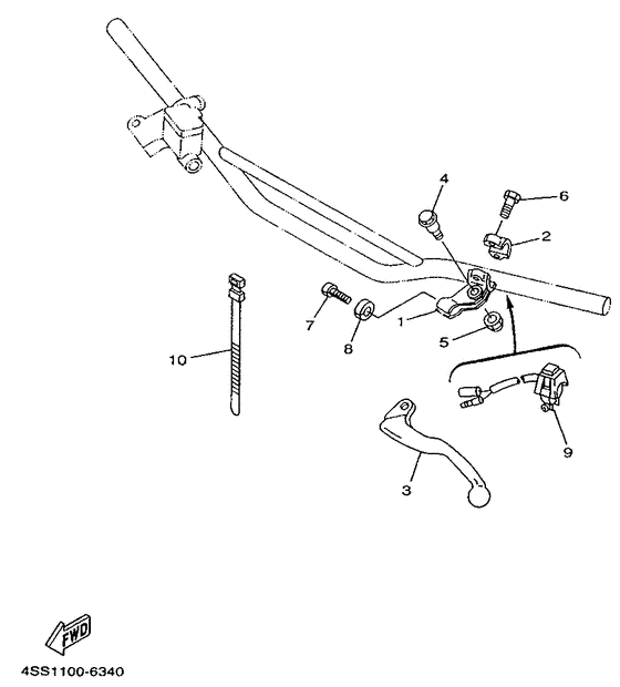 Handle switch. lever