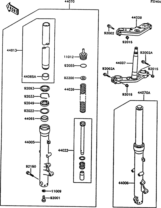 Front fork(zg1000-a9)
