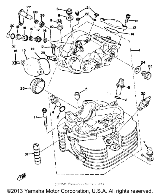 Cylinder head - cylinder head cover