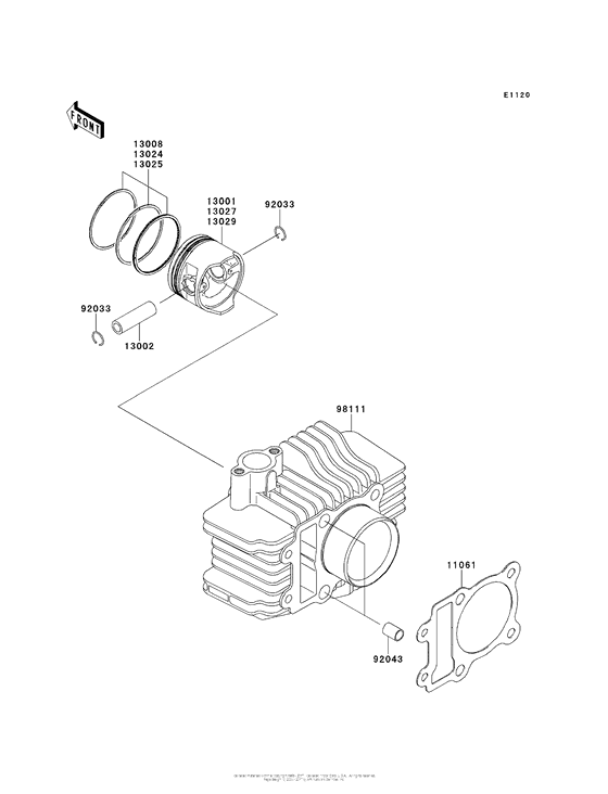 AN112 Цилиндр и поршни