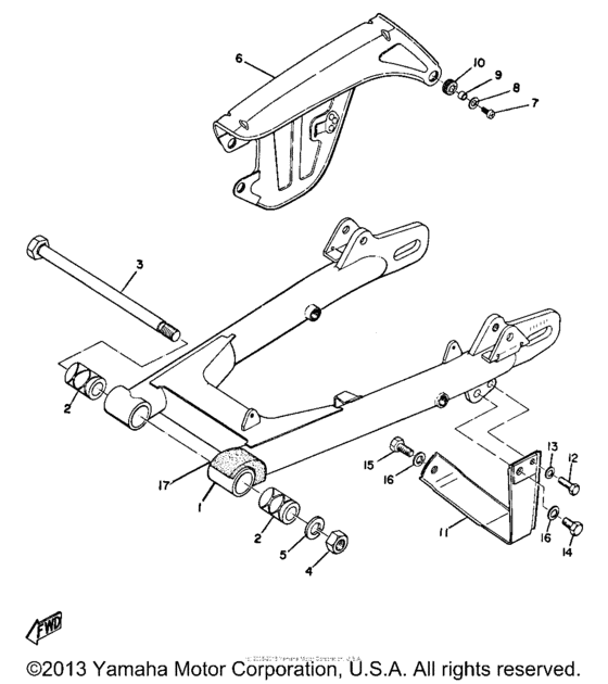 Rear arm & chain case