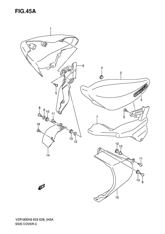 VZR1800 Боковая крышка