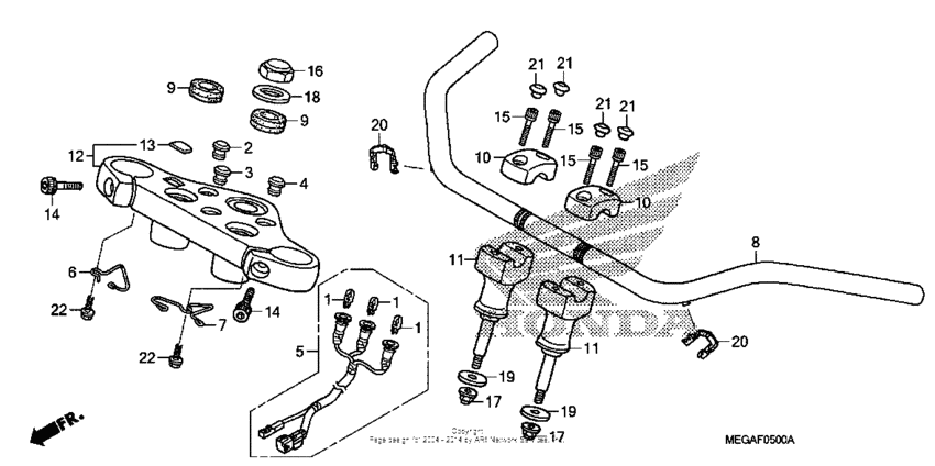 Handlebar + top bridge