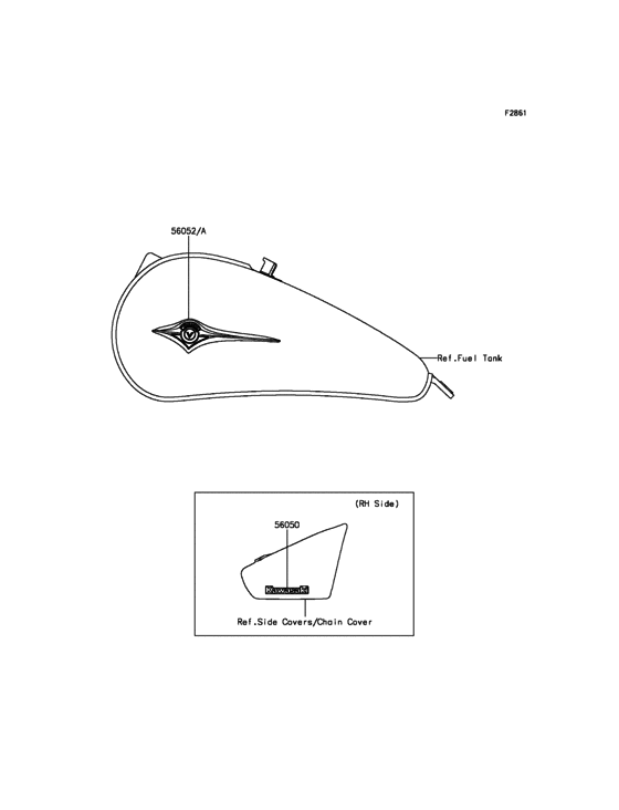 VN900 Наклейки (черные)
