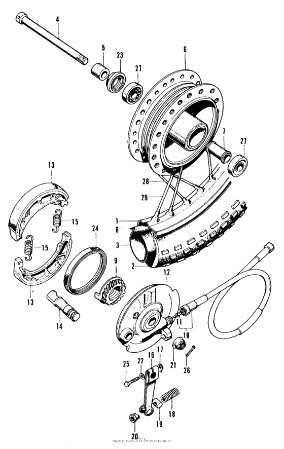 Front wheel + front brake
