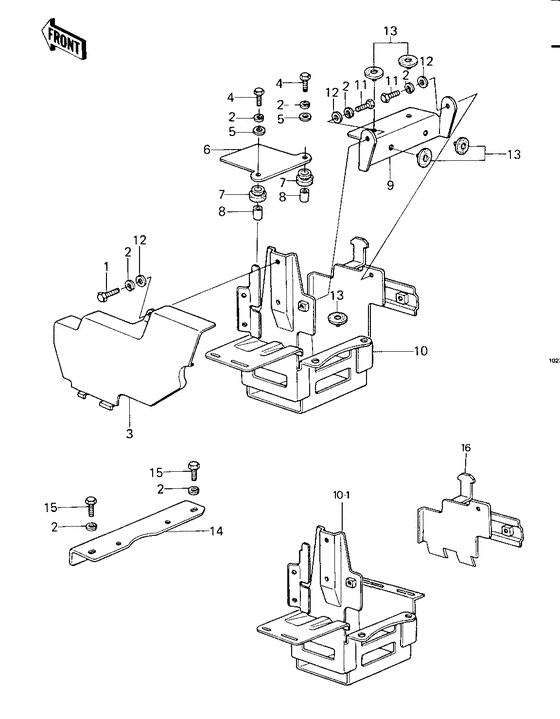 Battery case/electro bracket