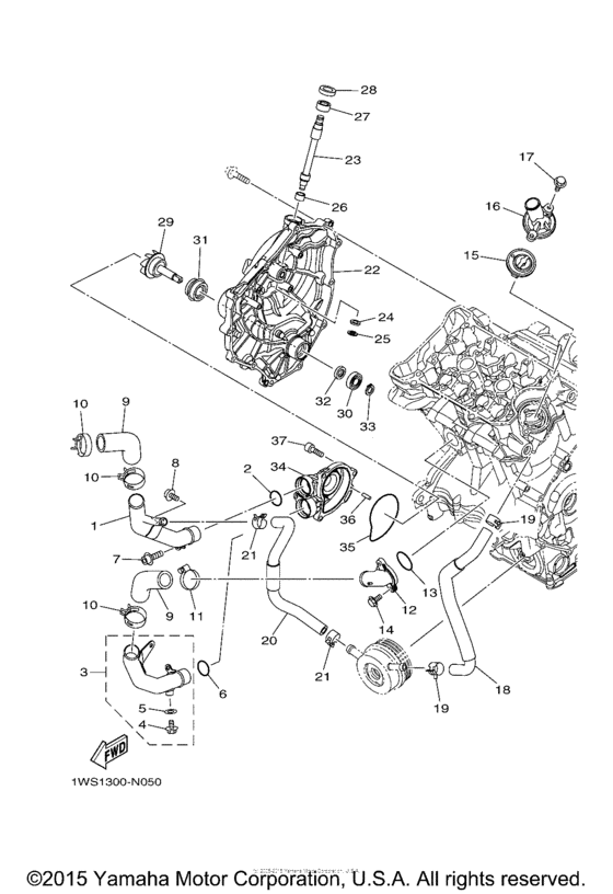 FZ07FCW Водяной насос