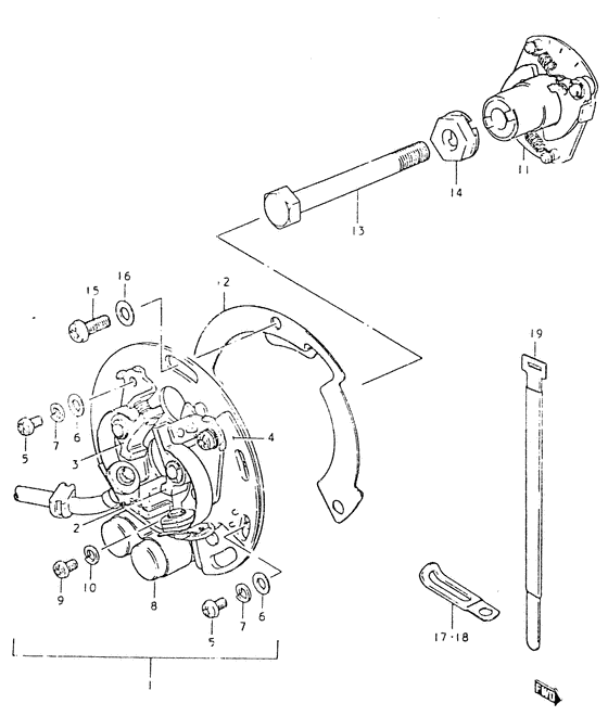 Contact breaker assy