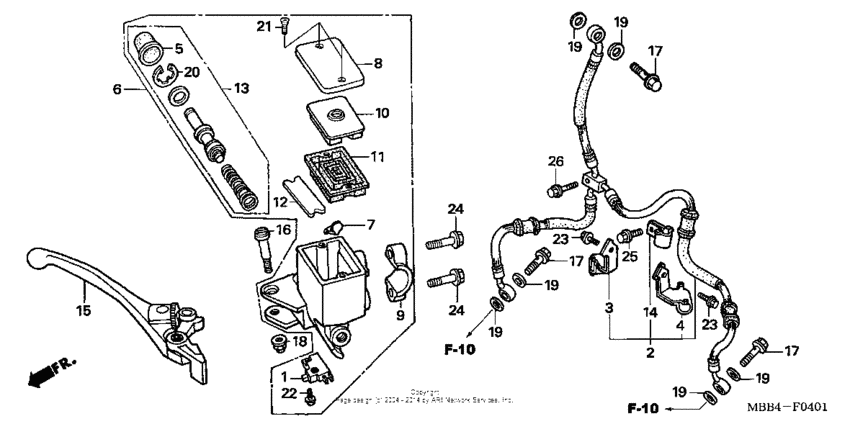 Front brake master cylinder 05
