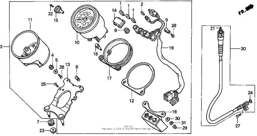 Vt1100c2speedometer 95-97