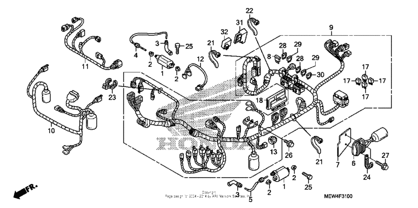 Wire harness + ignition coil